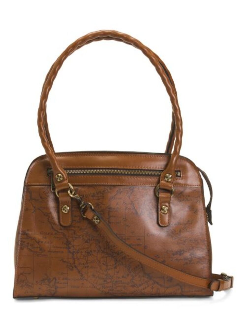 PATRICIA NASH Leather Calvi Satchel With Strap